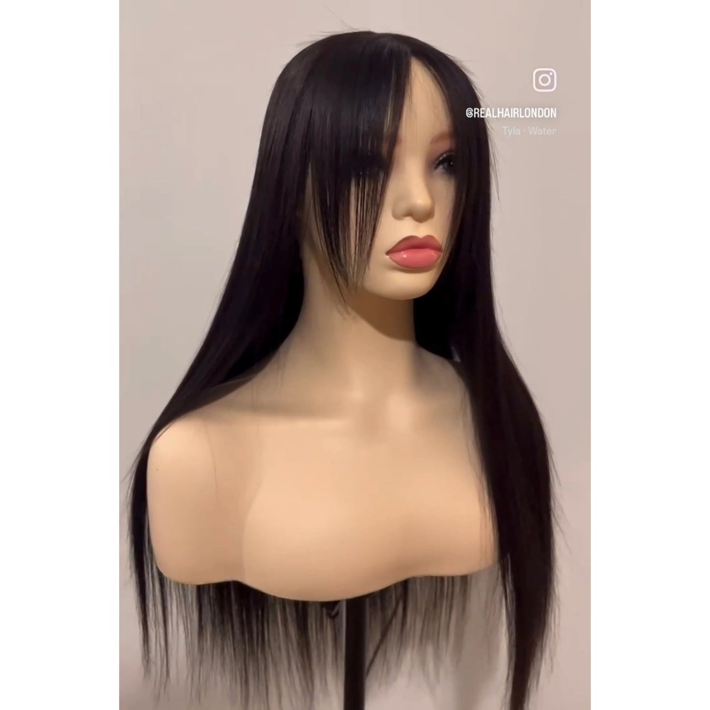 Exclusive Custom Handmade 18” 100% Human Hair Wig – Sleek Elegance with 4”x4” Closure