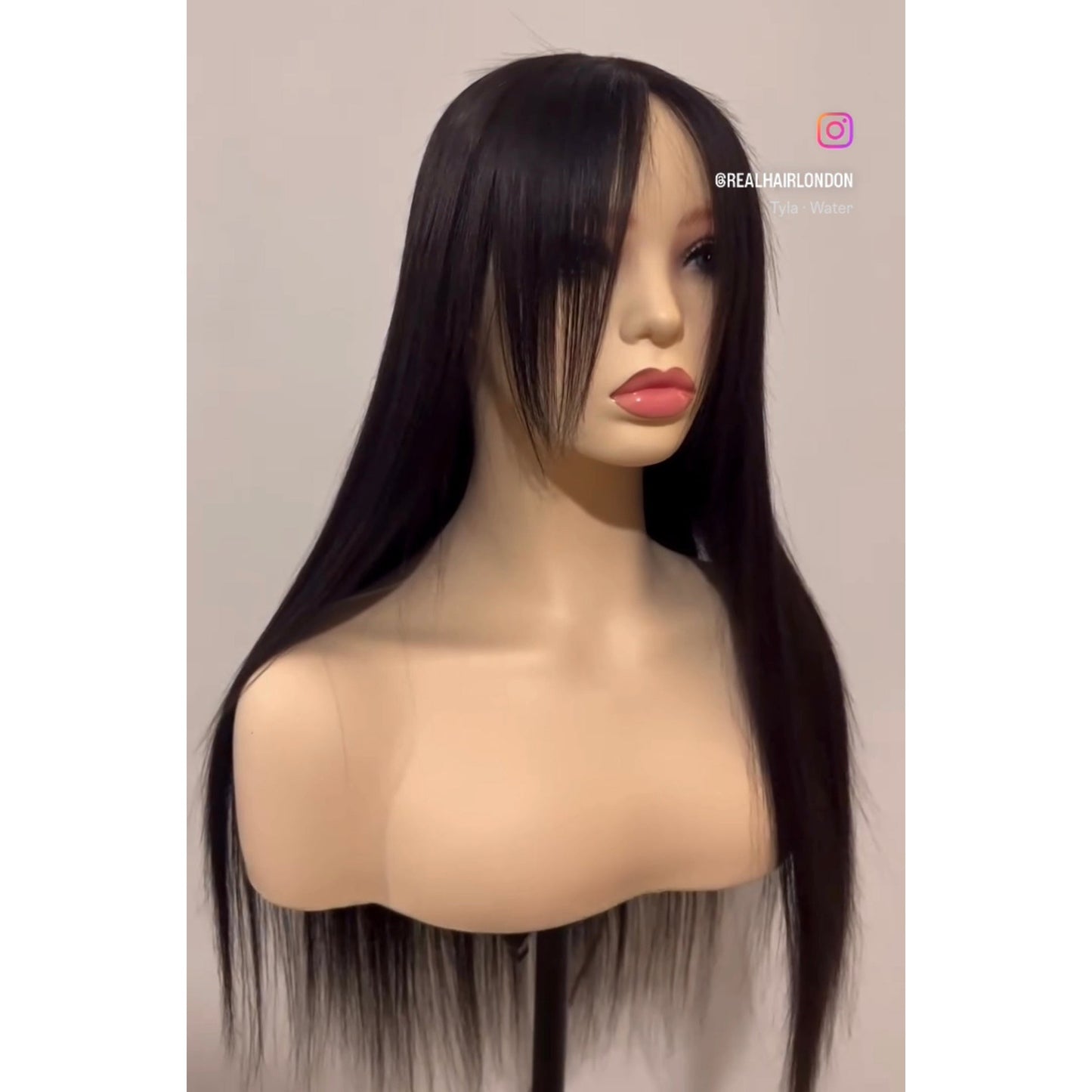 Exclusive Custom Handmade 18” 100% Human Hair Wig – Sleek Elegance with 4”x4” Closure