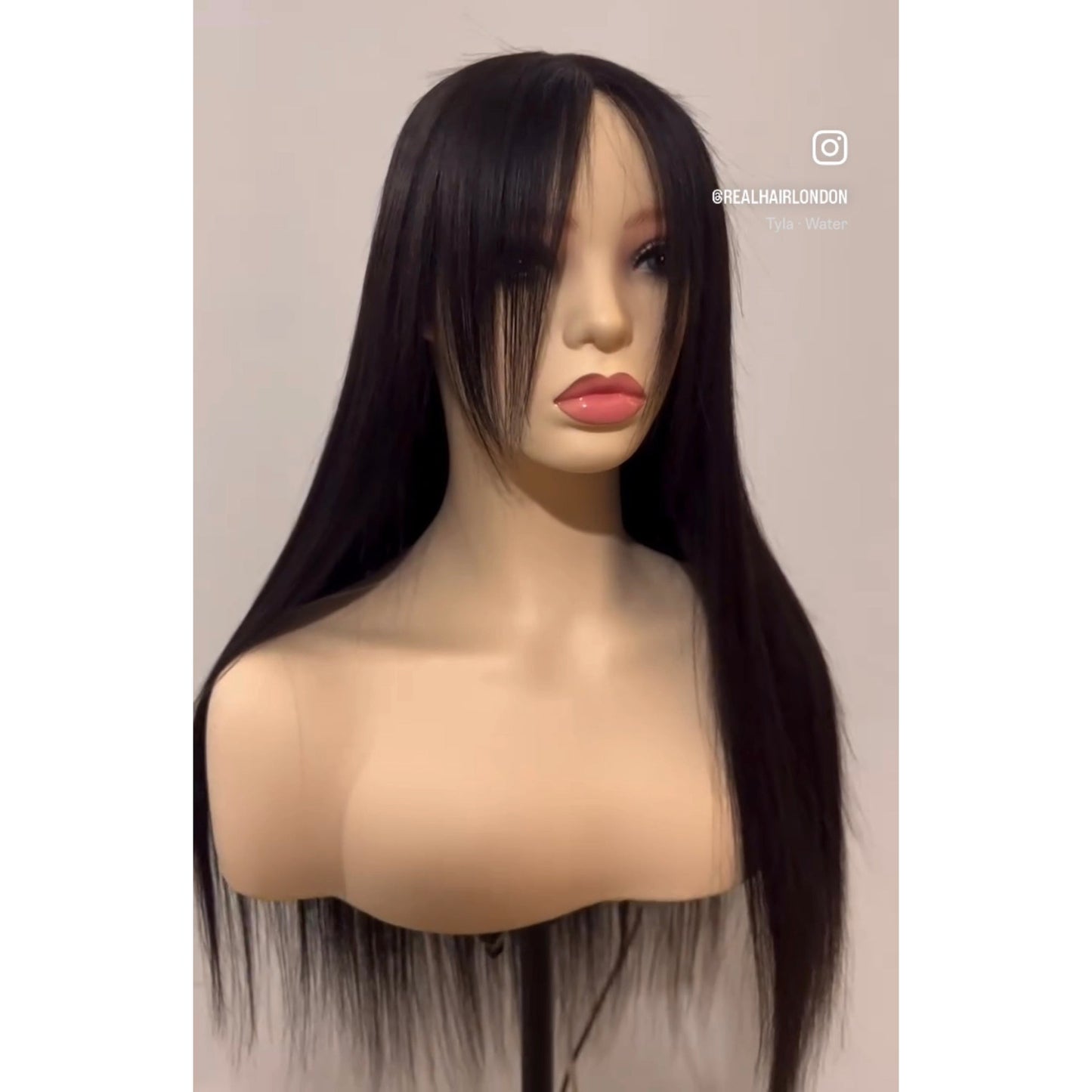 Exclusive Custom Handmade 18” 100% Human Hair Wig – Sleek Elegance with 4”x4” Closure