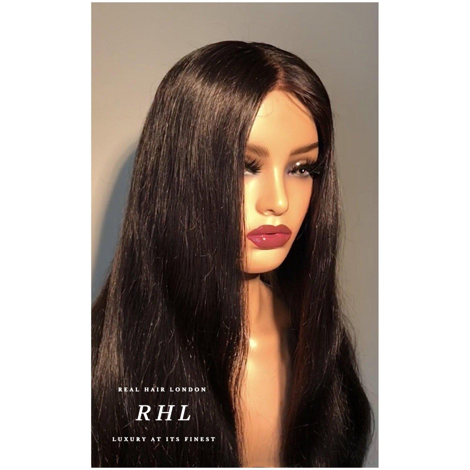 Her lady Penelope 28” Full Lace Wig Natural Colour 1B Pre Cut Lace