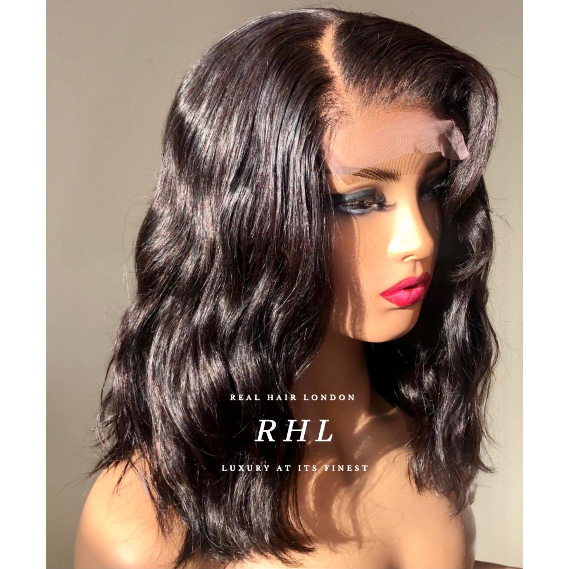 Sabrina Wig: 100% Human Hair, Length 16”, Density 150% or 180%, 4”x4” Lace Closure Wig