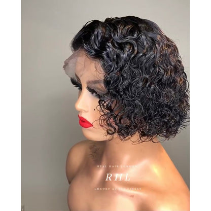 Tiny Wave Cut 130% Or 150% Density Lace Wig