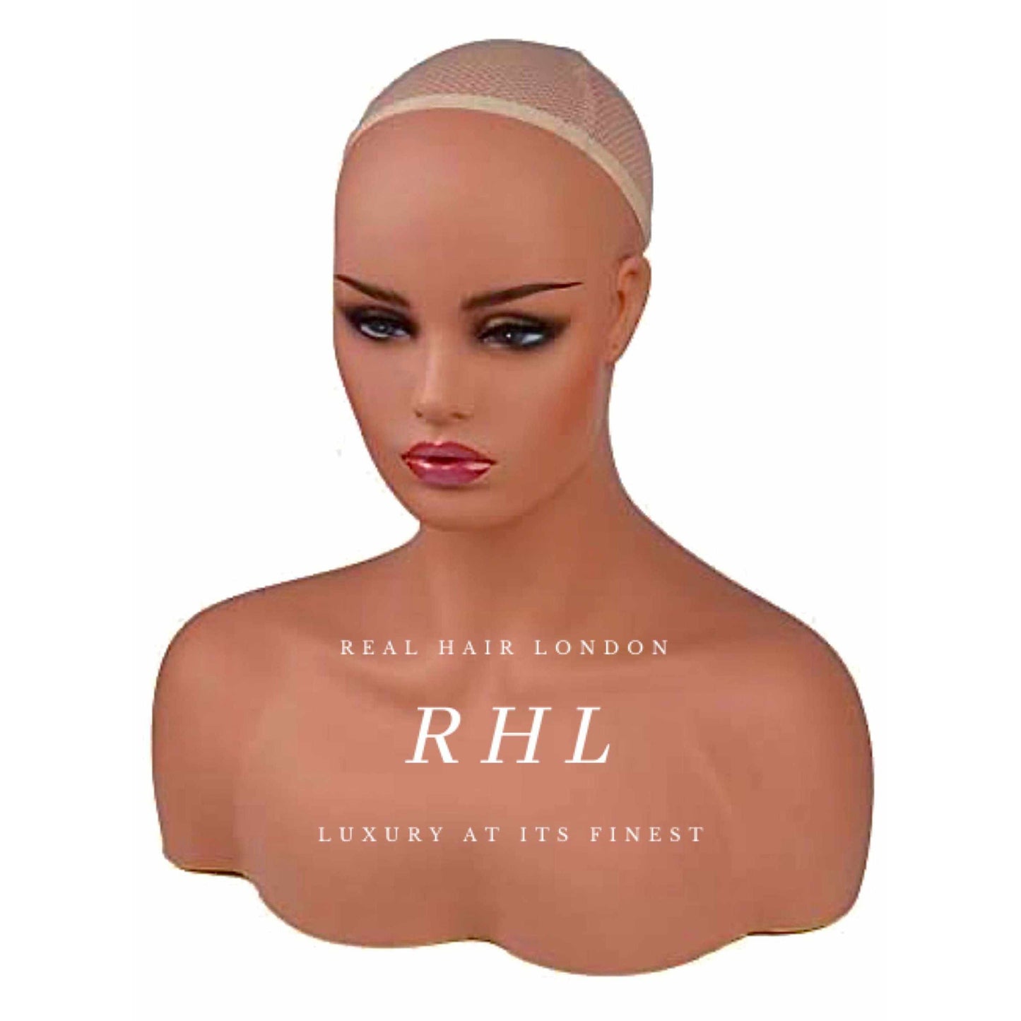 Female Mannequin Head And Bust-Real Hair London