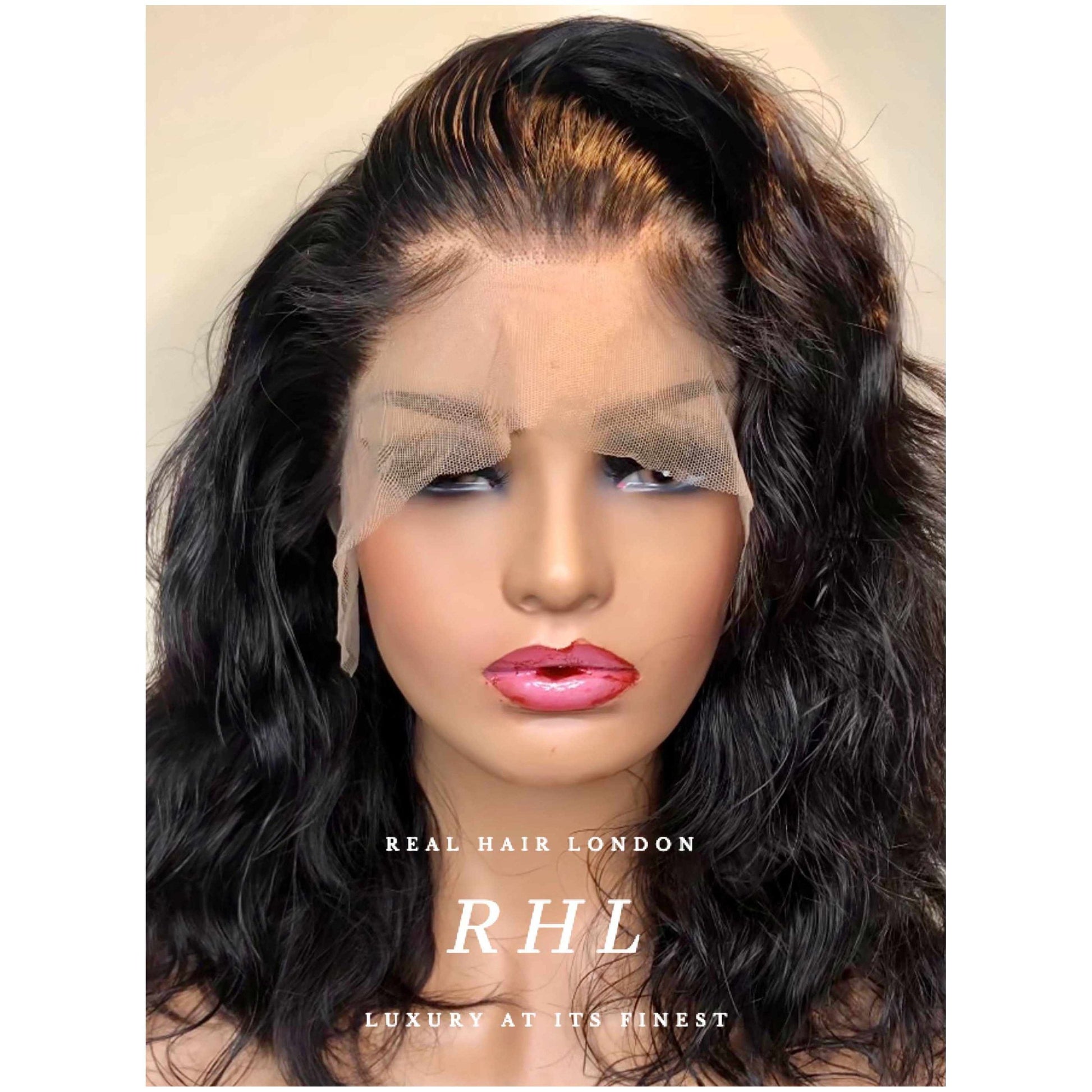 Kendra 13” x 4” Lace Frontal Wig | Glueless Easy To Apply-Wigs-Real Hair London-14” Medium brown lace-Real Hair London